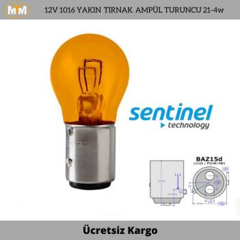 P21/5W 1016 12V Şaşı Tırnak Çift Duy Stop Sinyal Ampülü Turuncu