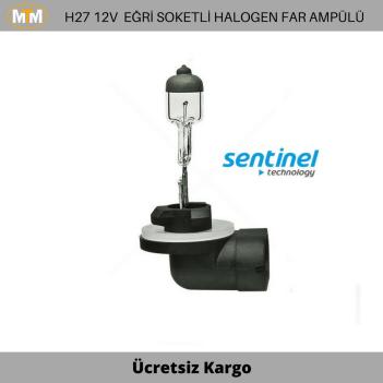H27 Eğri Soketli Halogen Far ve Sis Ampülü 12V