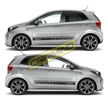 Kia Picanto Yan Şerit Sticker