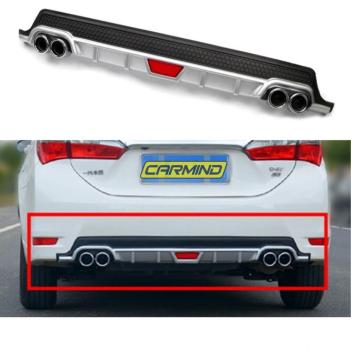 Toyota Corolla Egzoz Görünümlü Gri Difüzör 2013-2018