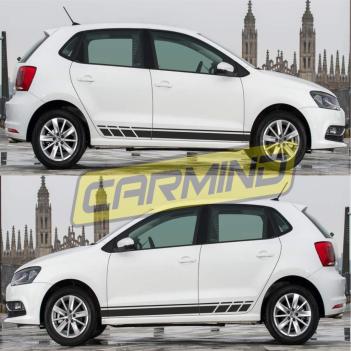 Volkswagen Polo 6R Yan Şerit Sticker 2009-2017