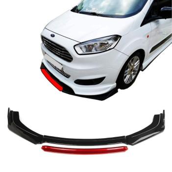 Ford Courier Ön Tampon Altı Lip 4 Parça (Kırmızı)