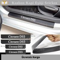 Citroen DS5 Karbon Kapı Eşiği Sticker (4 Adet)