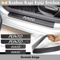 Fiat Punto  Karbon Kapı Eşiği Sticker (4 Adet)