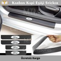 Ford Karbon Kapı Eşiği Sticker (4 Adet)