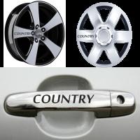 Nissan Country Kapı Kolu Jant Sticker (10 Adet)