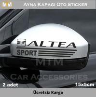 Seat Altea Ayna Kapağı Oto Sticker (2 Adet)