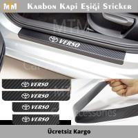 Toyota Verso Karbon Kapı Eşiği Sticker (4 Adet)