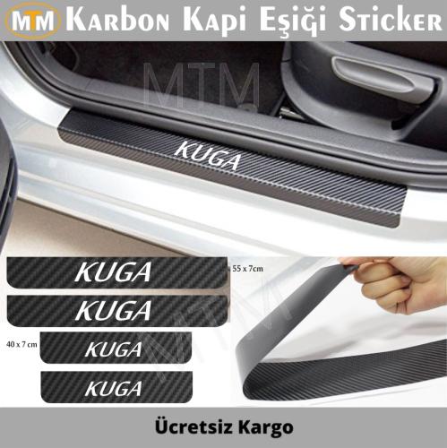 Ford Kuga Karbon Kapı Eşiği Sticker (4 Adet)