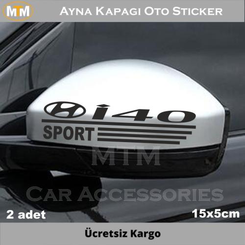 Hyundai İ40 Ayna Kapağı Oto Sticker (2 Adet)