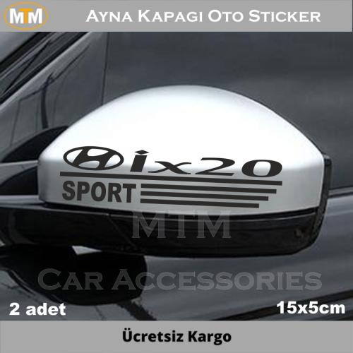 Hyundai İx20 Ayna Kapağı Oto Sticker (2 Adet)