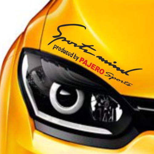 Mıtsubıshı Pajero Sports Mind Far Üstü Oto Sticker